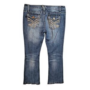 Wallflower Jeans Women 13 Low Rise Flare Stretch (W34 L31)